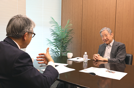 社長同士の対談の様子