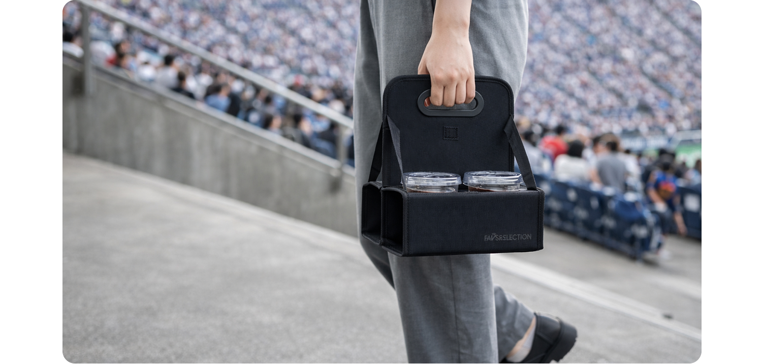 折りたたみドリンクキャリー 使用イメージ