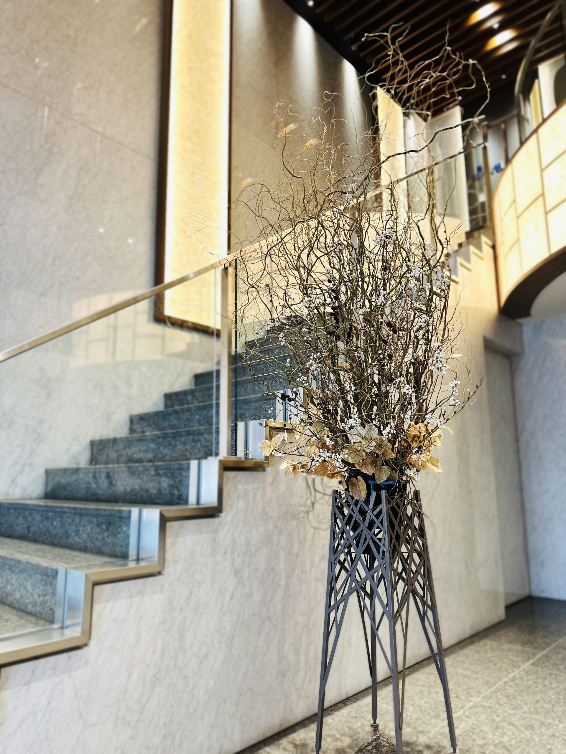 冬のアートフラワー『冬枯の余白』